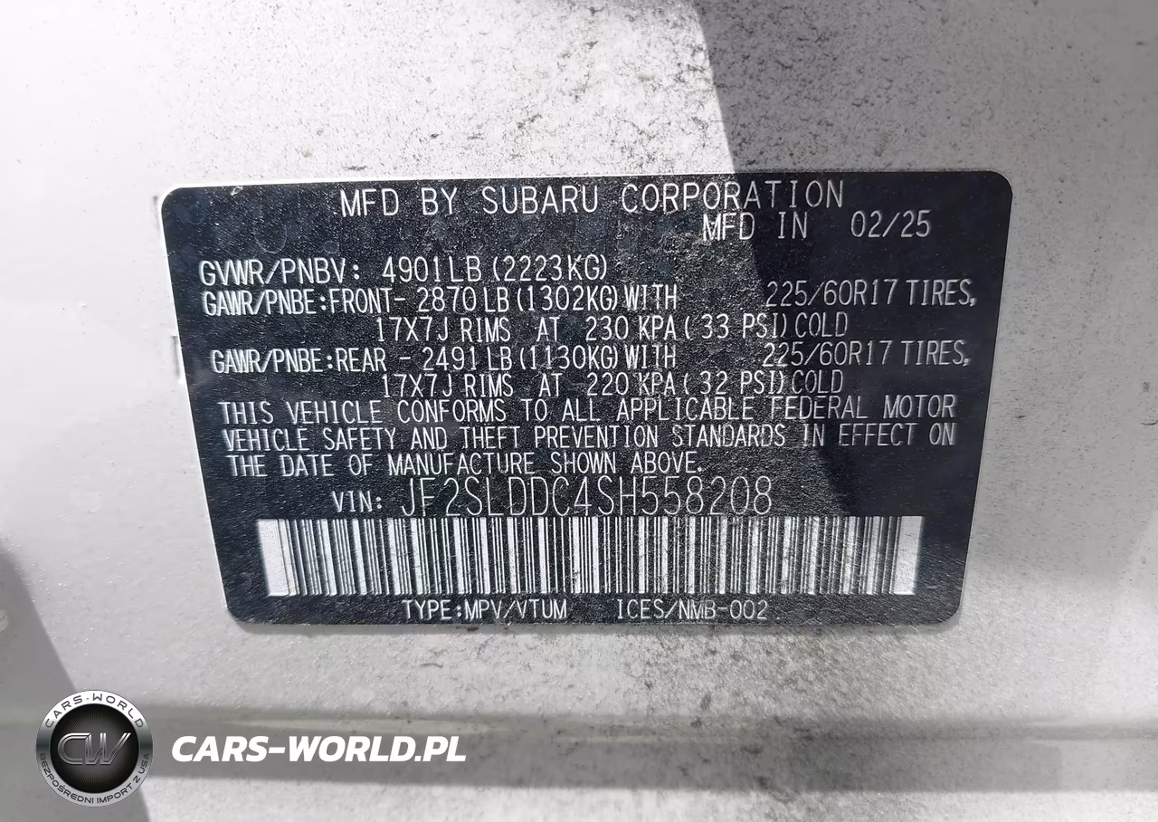 2025 Subaru Forester Premium VIN:JF2SLDDC4SH558208 - 9