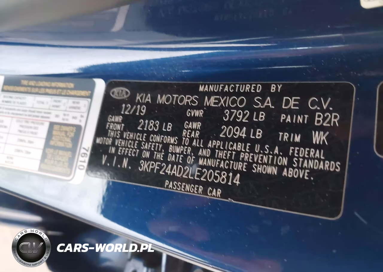 2020 Kia Forte Lxs VIN:3KPF24AD2LE205814 - 9