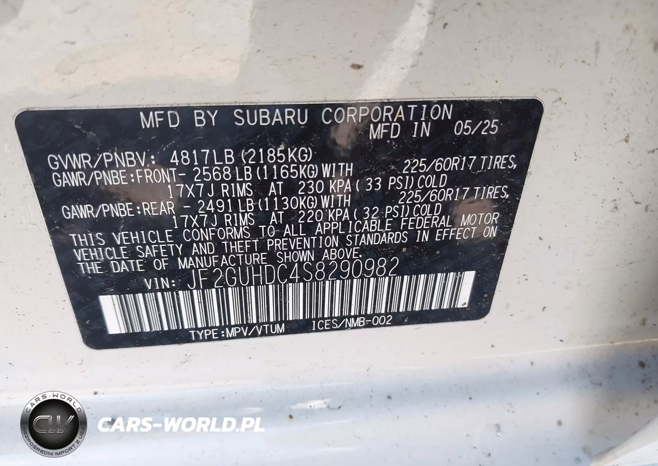 2025 Subaru Crosstrek Premium VIN:JF2GUHDC4S8290982 - 9