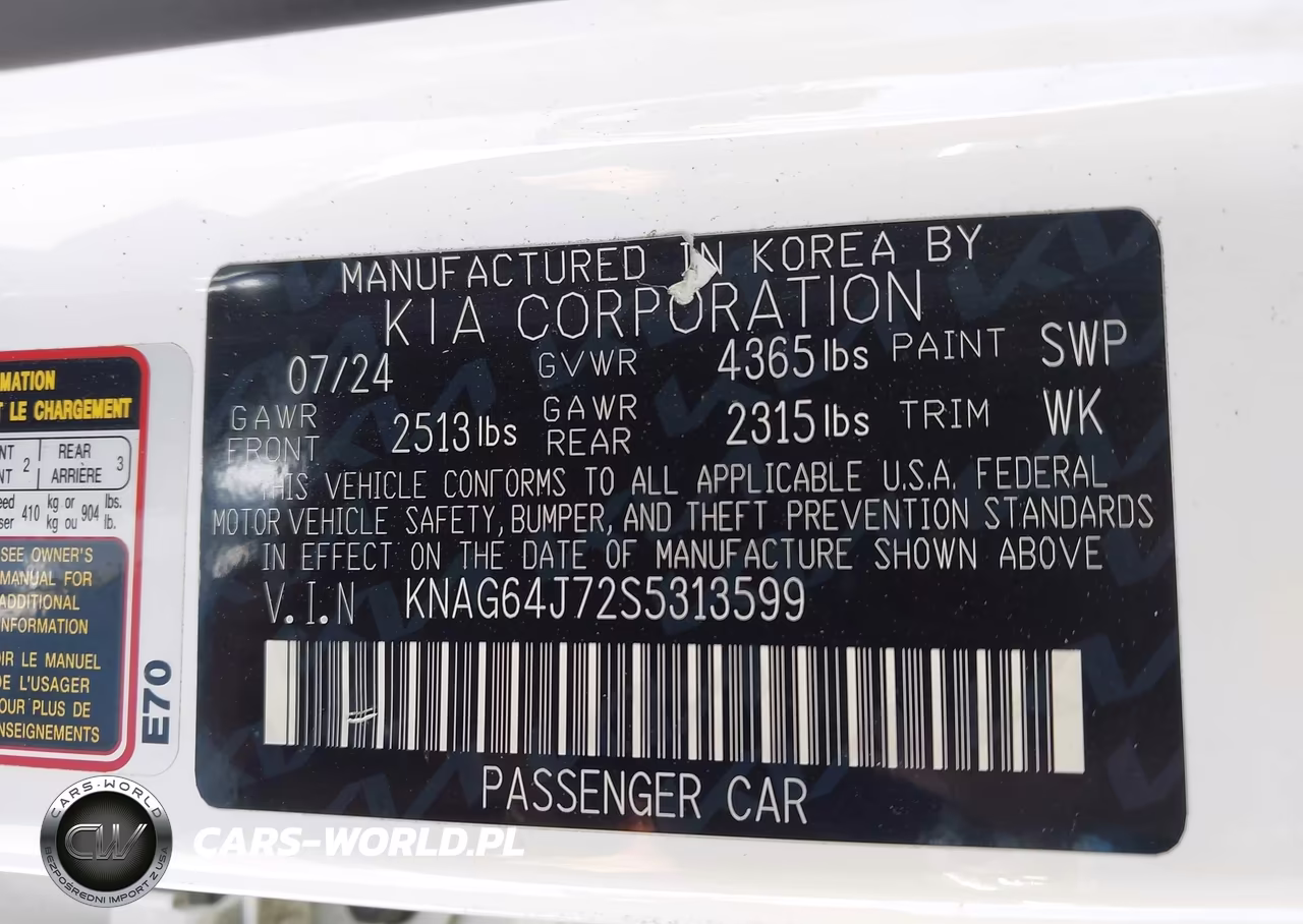 2025 Kia K5 Gt-Line VIN:KNAG64J72S5313599 - 9