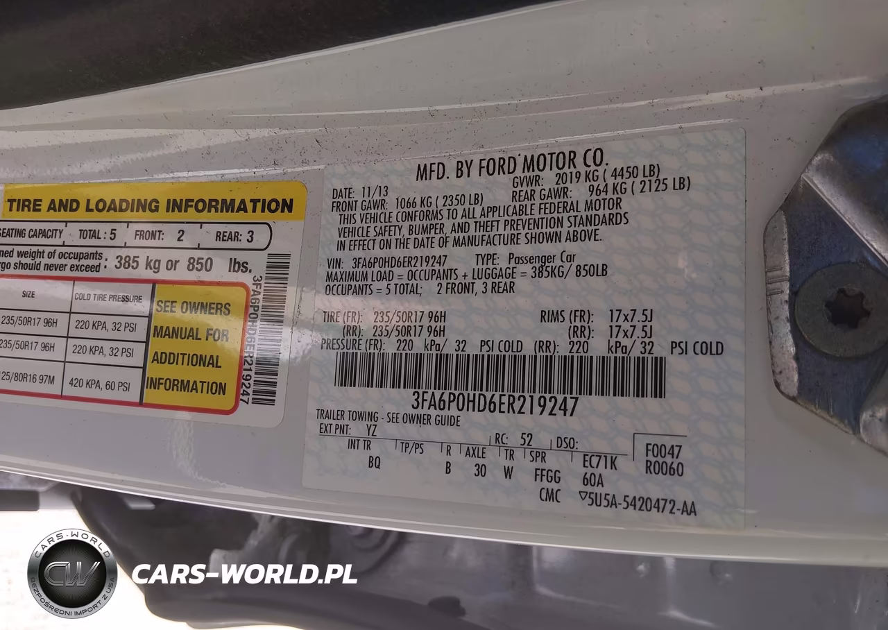 2014 Ford Fusion Se VIN:3FA6P0HD6ER219247 - 9