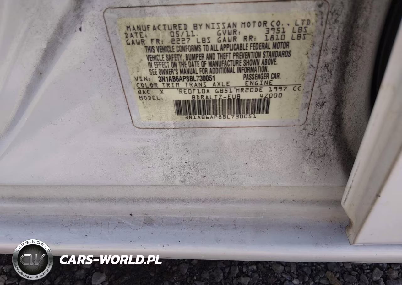 2011 Nissan Sentra VIN:3N1AD68P8BL730051 - 9