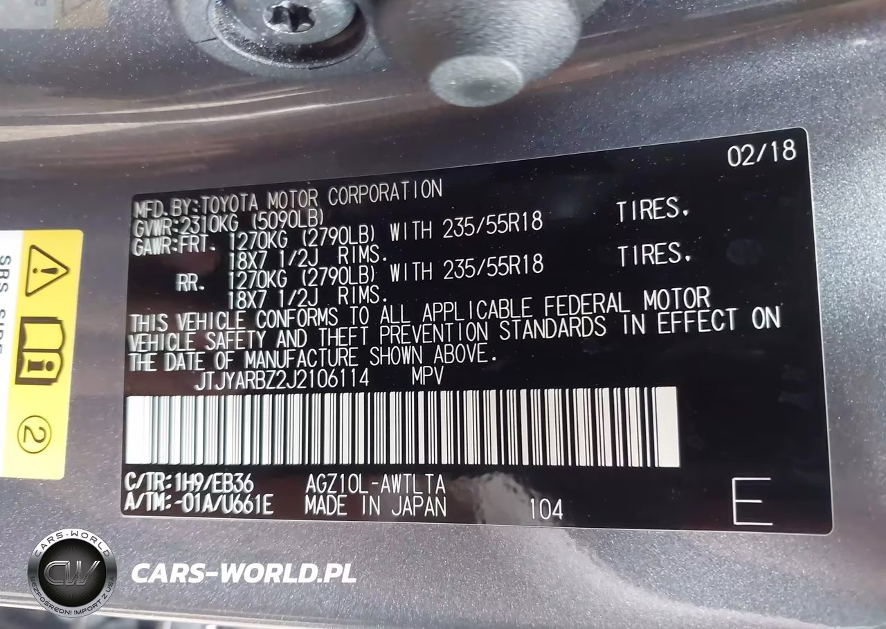 2018 Lexus Nx 300 F Sport VIN:JTJYARBZ2J2106114 - 9