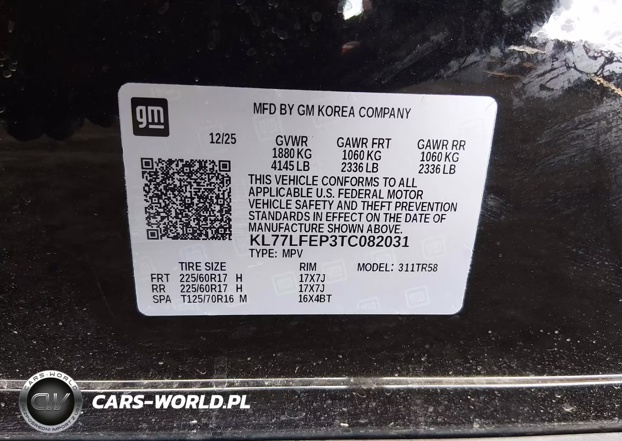 2026 Chevrolet Trax Fwd Ls VIN:KL77LFEP3TC082031 - 9