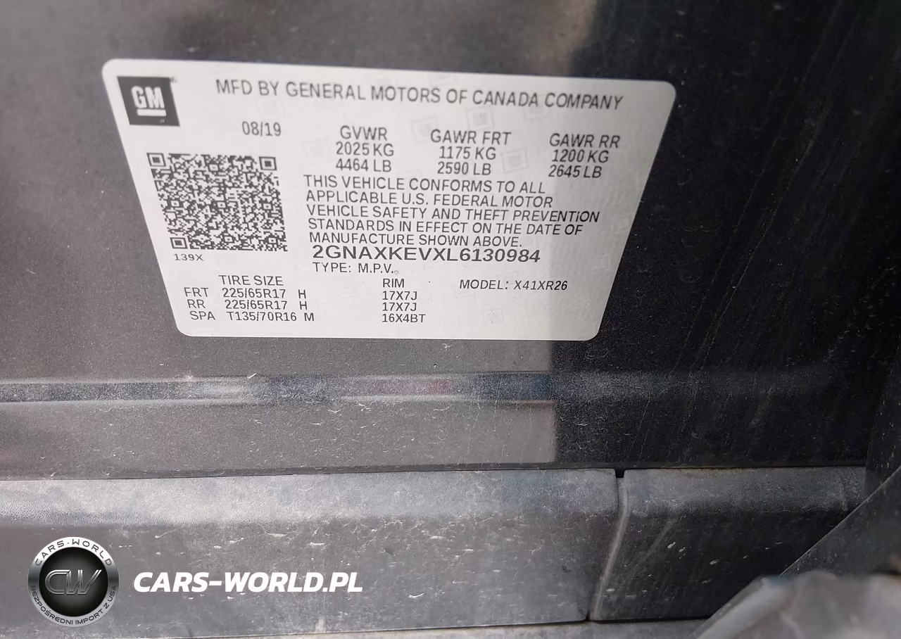 2020 Chevrolet Equinox Fwd Lt 1.5L Turbo VIN:2GNAXKEVXL6130984 - 9