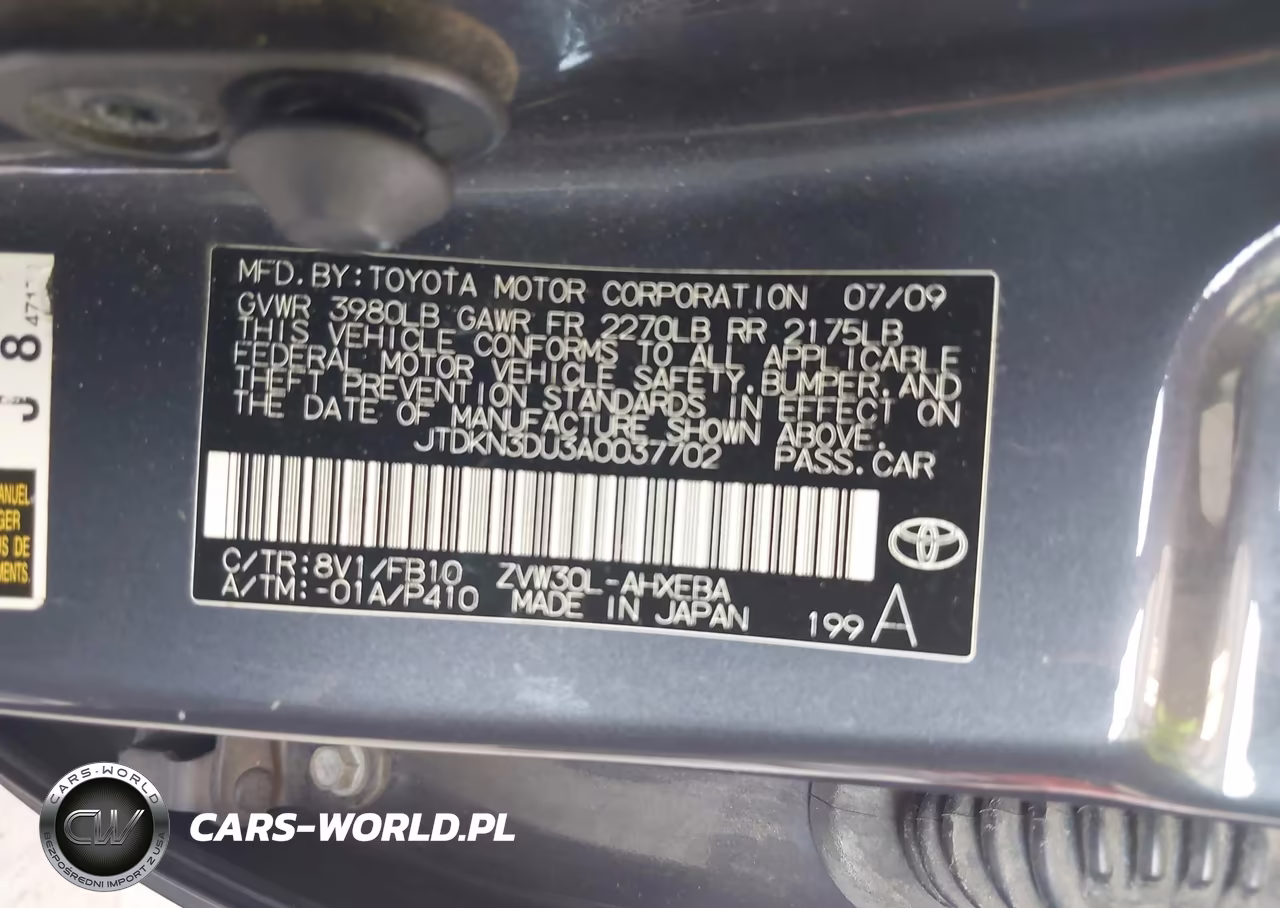 2010 Toyota Prius Ii VIN:JTDKN3DU3A0037702 - 9