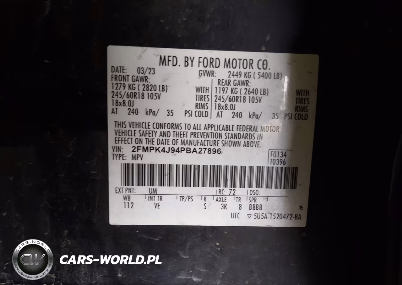 2023 Ford Edge Sel VIN:2FMPK4J94PBA27896 - 9