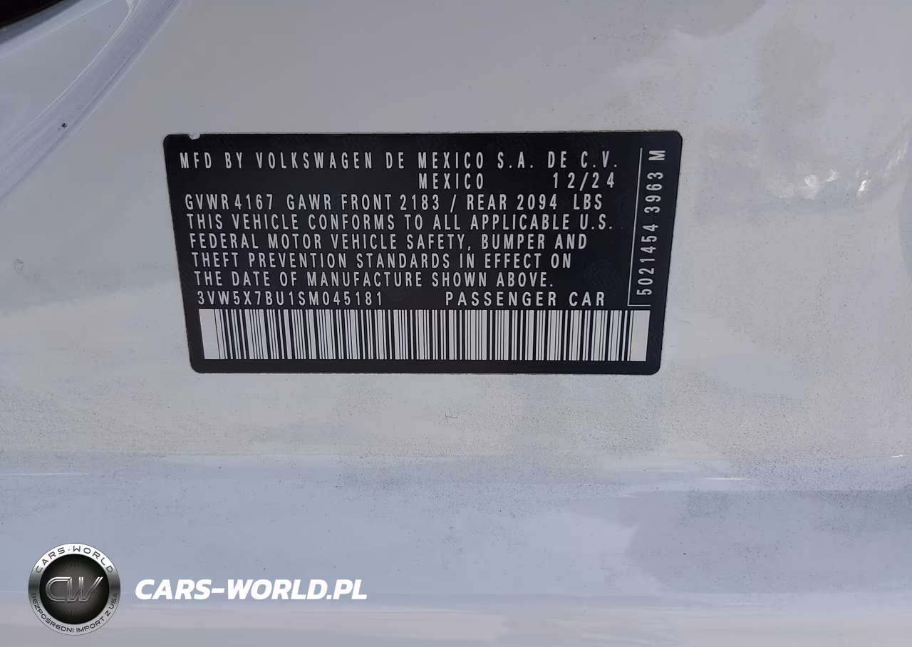 2025 Volkswagen Jetta 1.5T S VIN:3VW5X7BU1SM045181 - 9