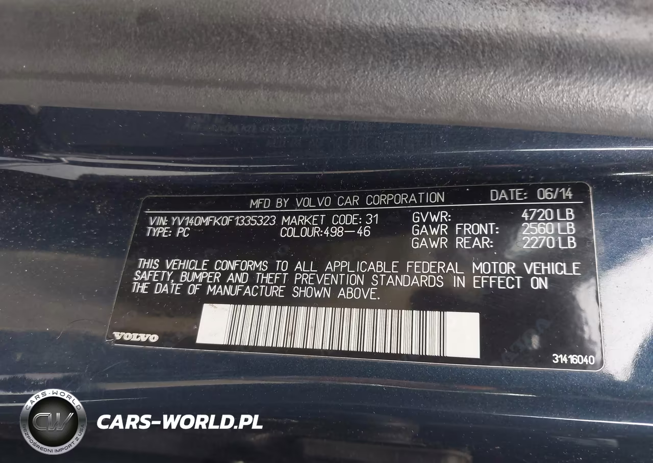 2015 Volvo S60 T5 Premier VIN:YV140MFK0F1335323 - 9