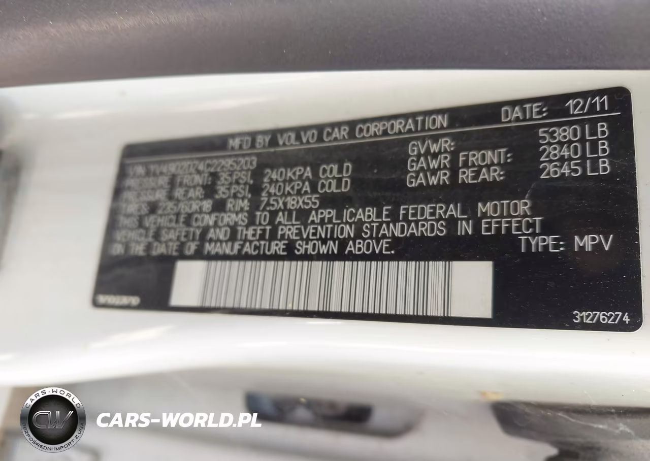 2012 Volvo Xc60 T6 R-Design VIN:YV4902DZ4C2295203 - 9