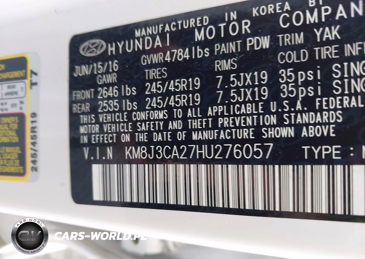 2017 Hyundai Tucson Limited VIN:KM8J3CA27HU276057 - 9