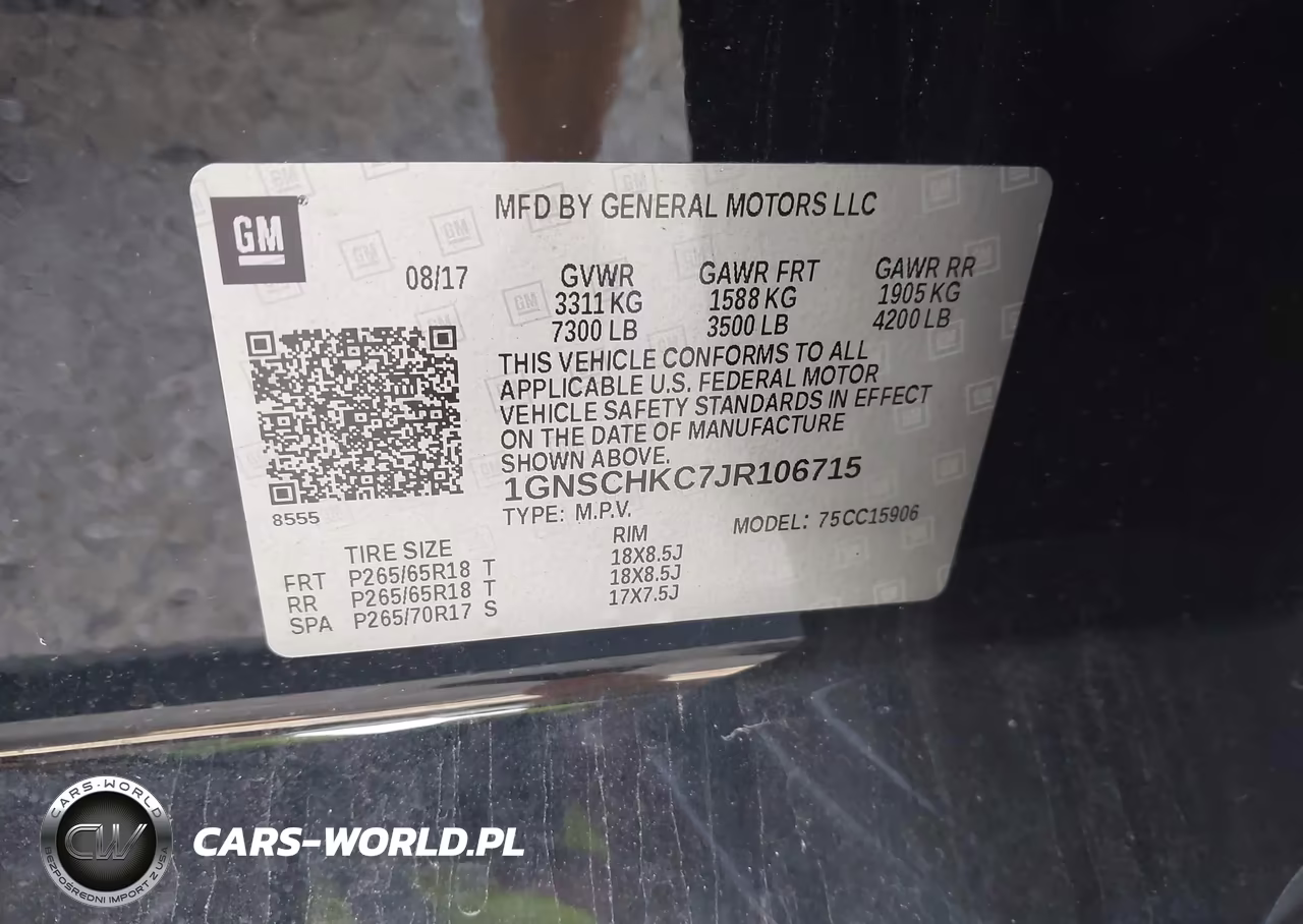 2018 Chevrolet Suburban Lt VIN:1GNSCHKC7JR106715 - 9