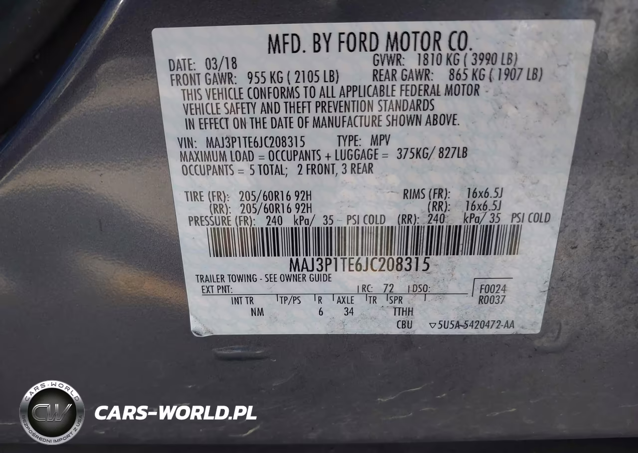 2018 Ford Ecosport Se VIN:MAJ3P1TE6JC208315 - 9