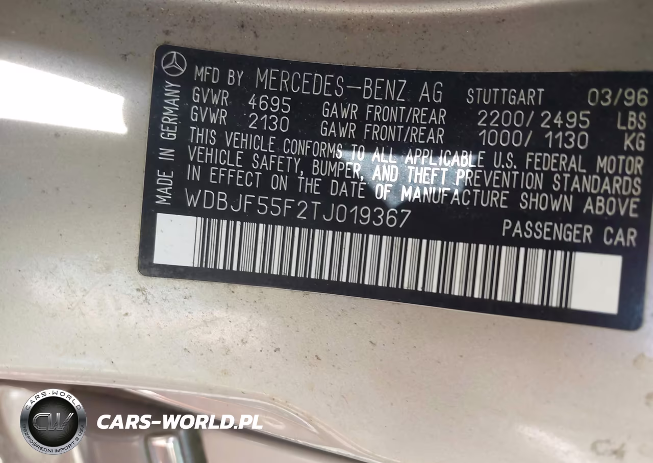 1996 Mercedes-Benz E 320 VIN:WDBJF55F2TJ019367 - 9