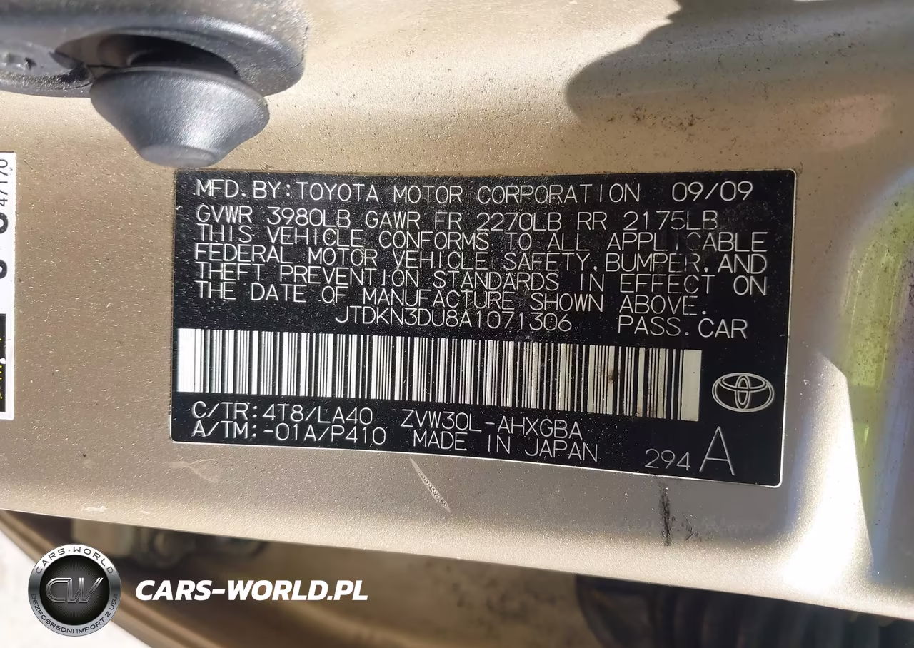 2010 Toyota Prius Iv VIN:JTDKN3DU8A1071306 - 9