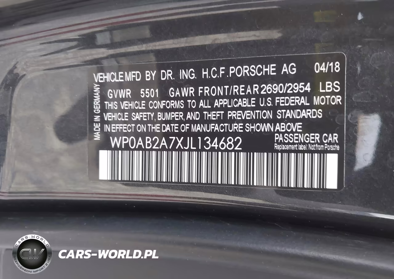 2018 Porsche Panamera 4S VIN:WP0AB2A7XJL134682 - 9