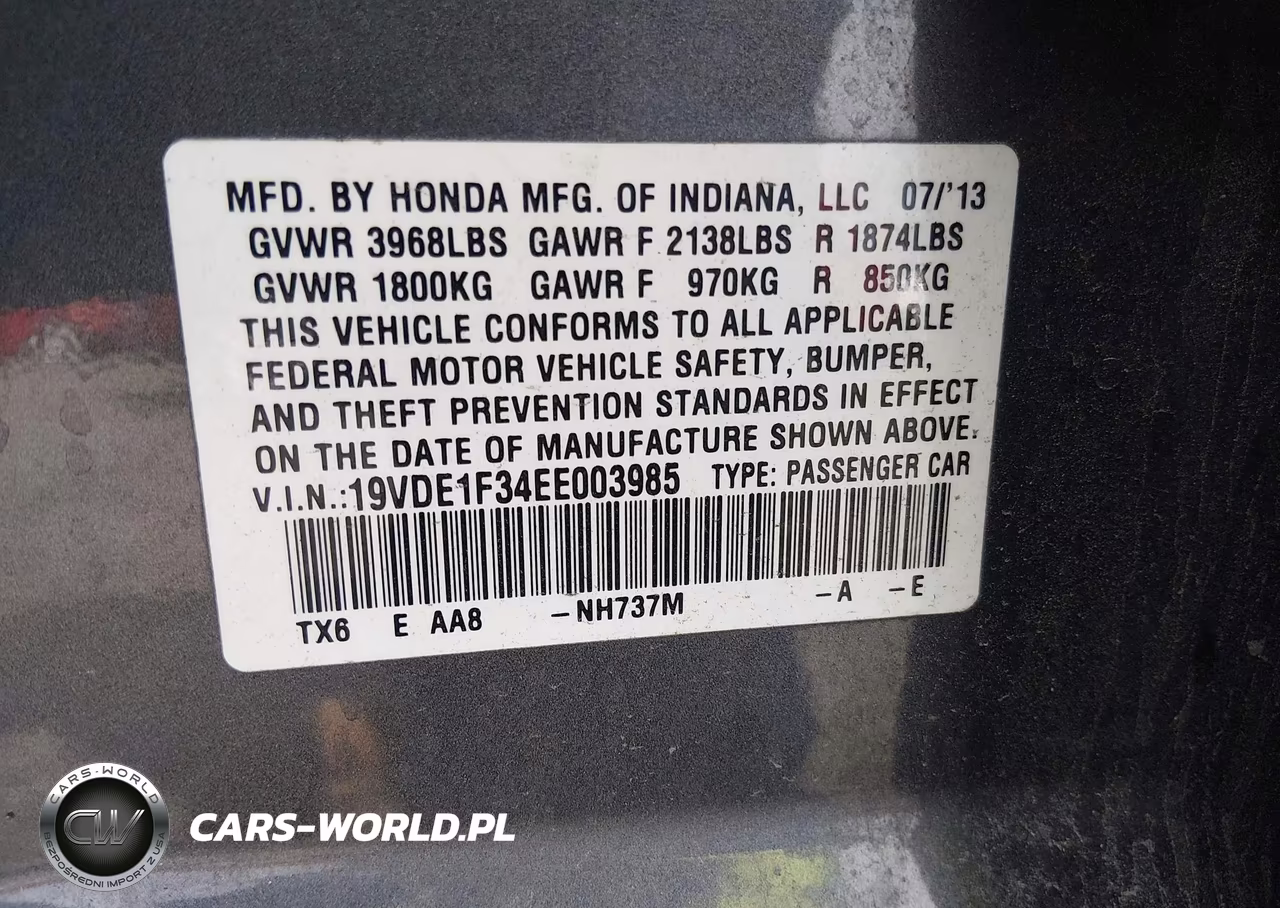 2014 Acura Ilx 2.0L VIN:19VDE1F34EE003985 - 9