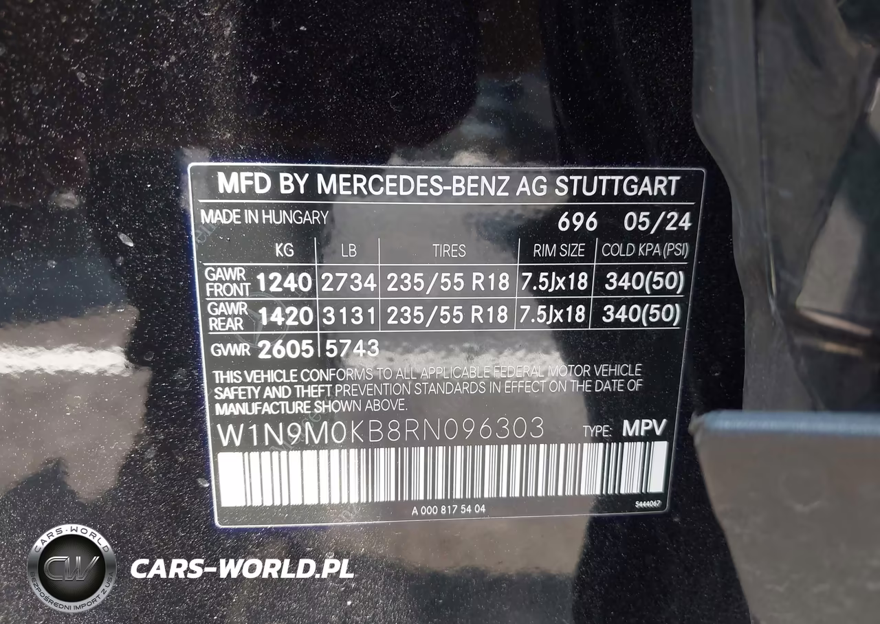 2024 Mercedes-Benz Eqb 300 Suv 4Matic VIN:W1N9M0KB8RN096303 - 9