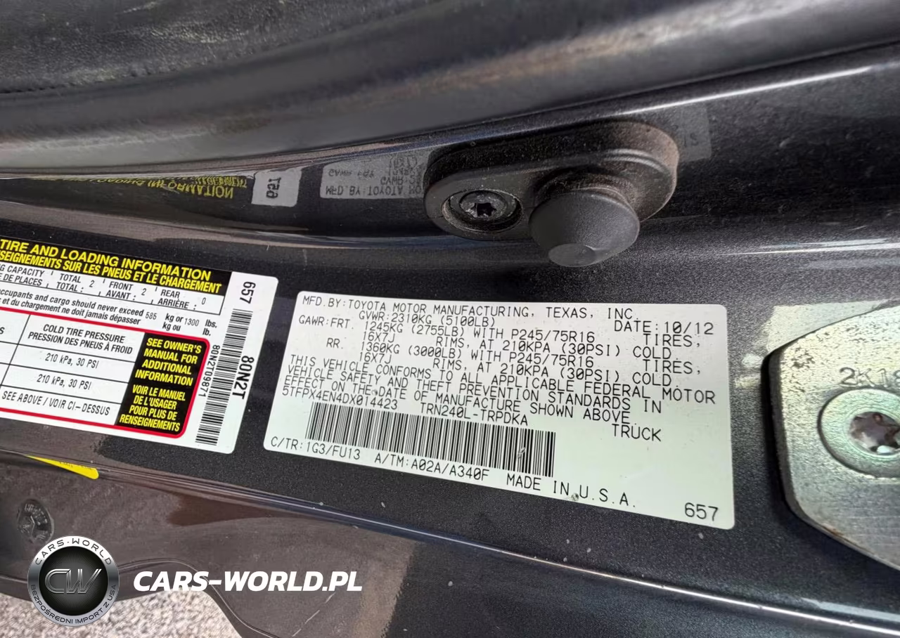 2013 Toyota Tacoma VIN:5TFPX4EN4DX014423 - 9