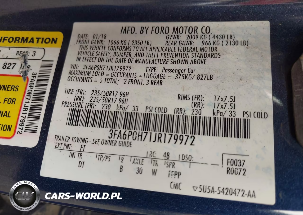2018 Ford Fusion Se VIN:3FA6P0H71JR179972 - 9