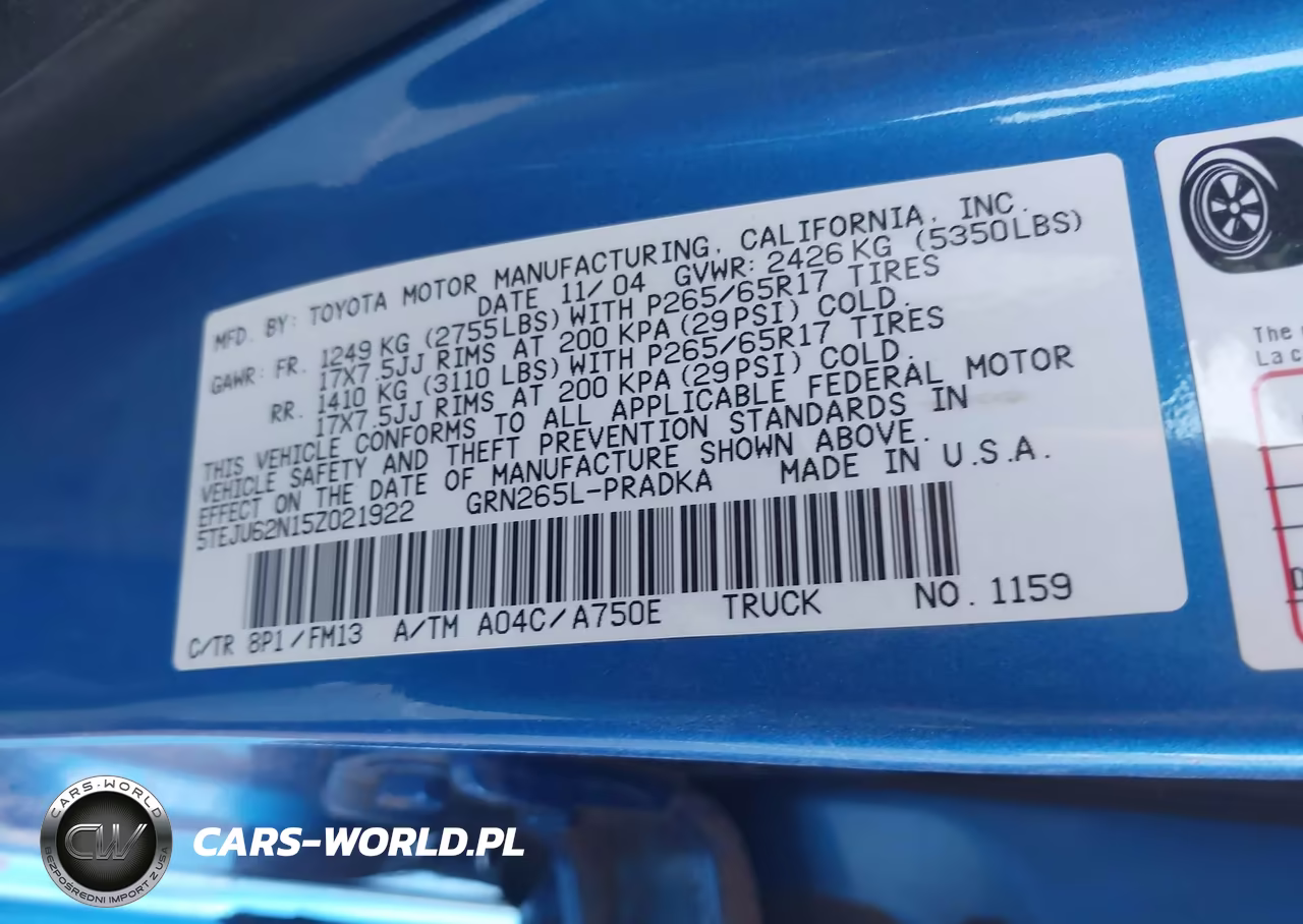2005 Toyota Tacoma Prerunner V6 VIN:5TEJU62N15Z021922 - 9