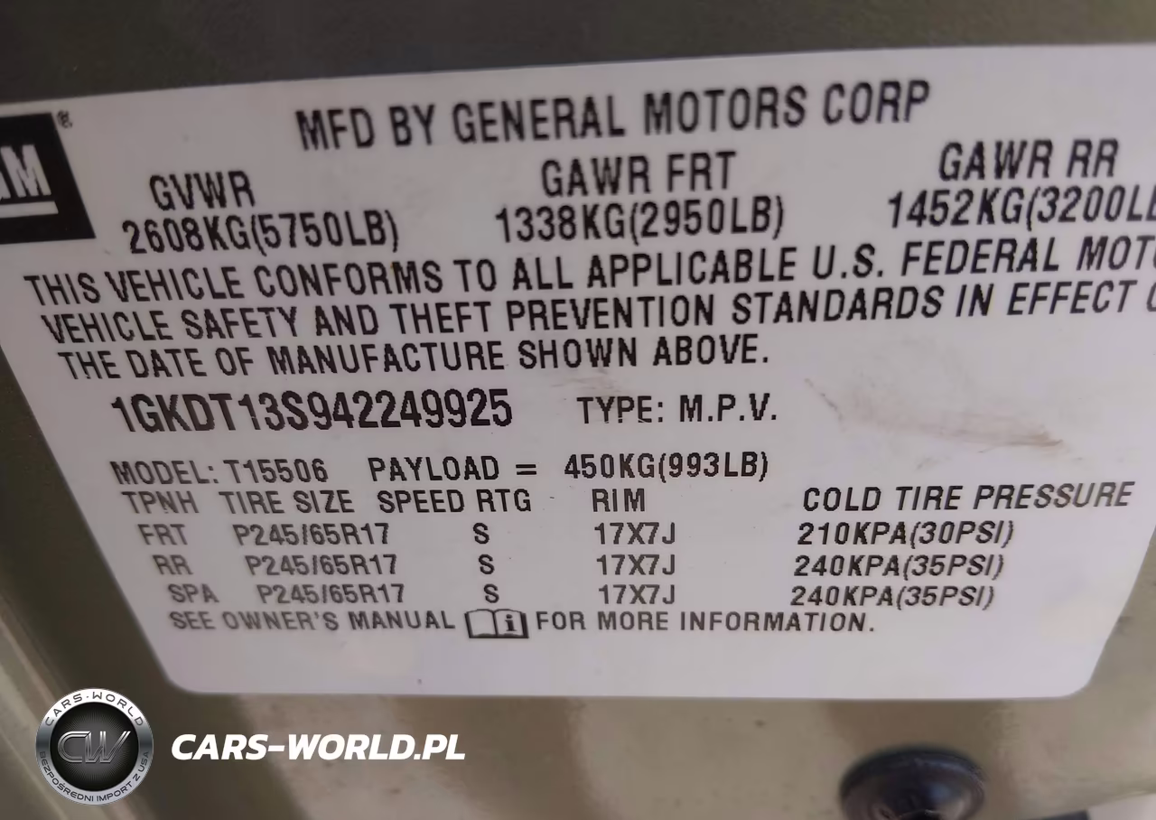 2004 GMC Envoy Sle VIN:1GKDT13S942249925 - 9
