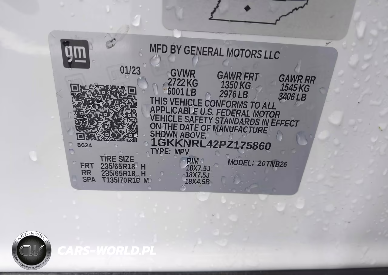 2023 GMC Acadia Awd Sle VIN:1GKKNRL42PZ175860 - 9