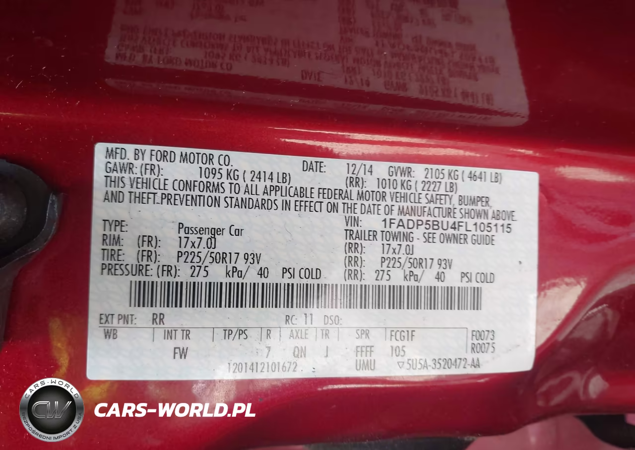 2015 Ford C-Max Hybrid Sel VIN:1FADP5BU4FL105115 - 9