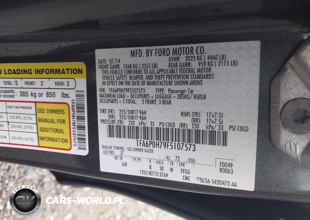 2015 Ford Fusion Se VIN:1FA6P0H79F5107573 - 9