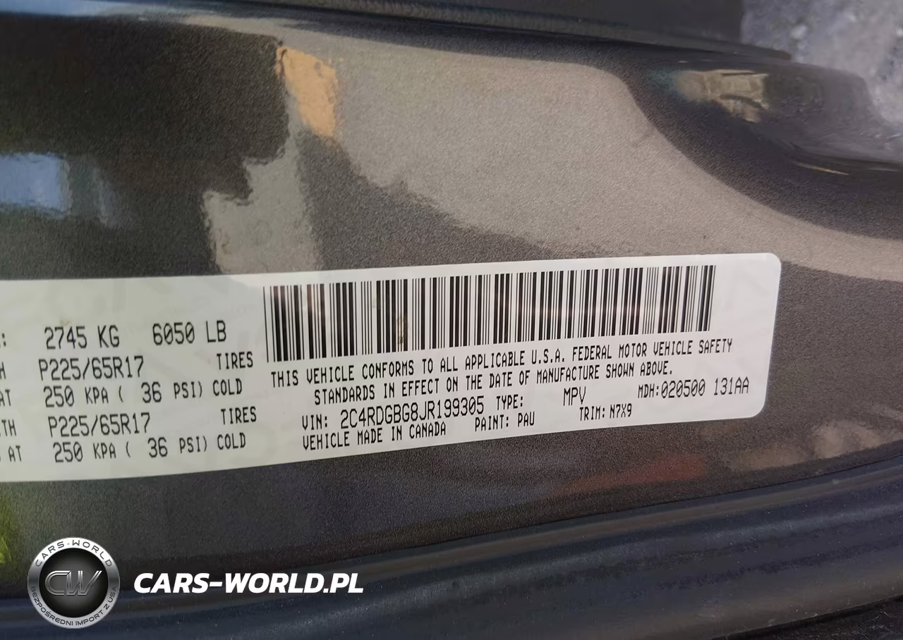 2018 Dodge Grand Caravan Se Plus VIN:2C4RDGBG8JR199305 - 9