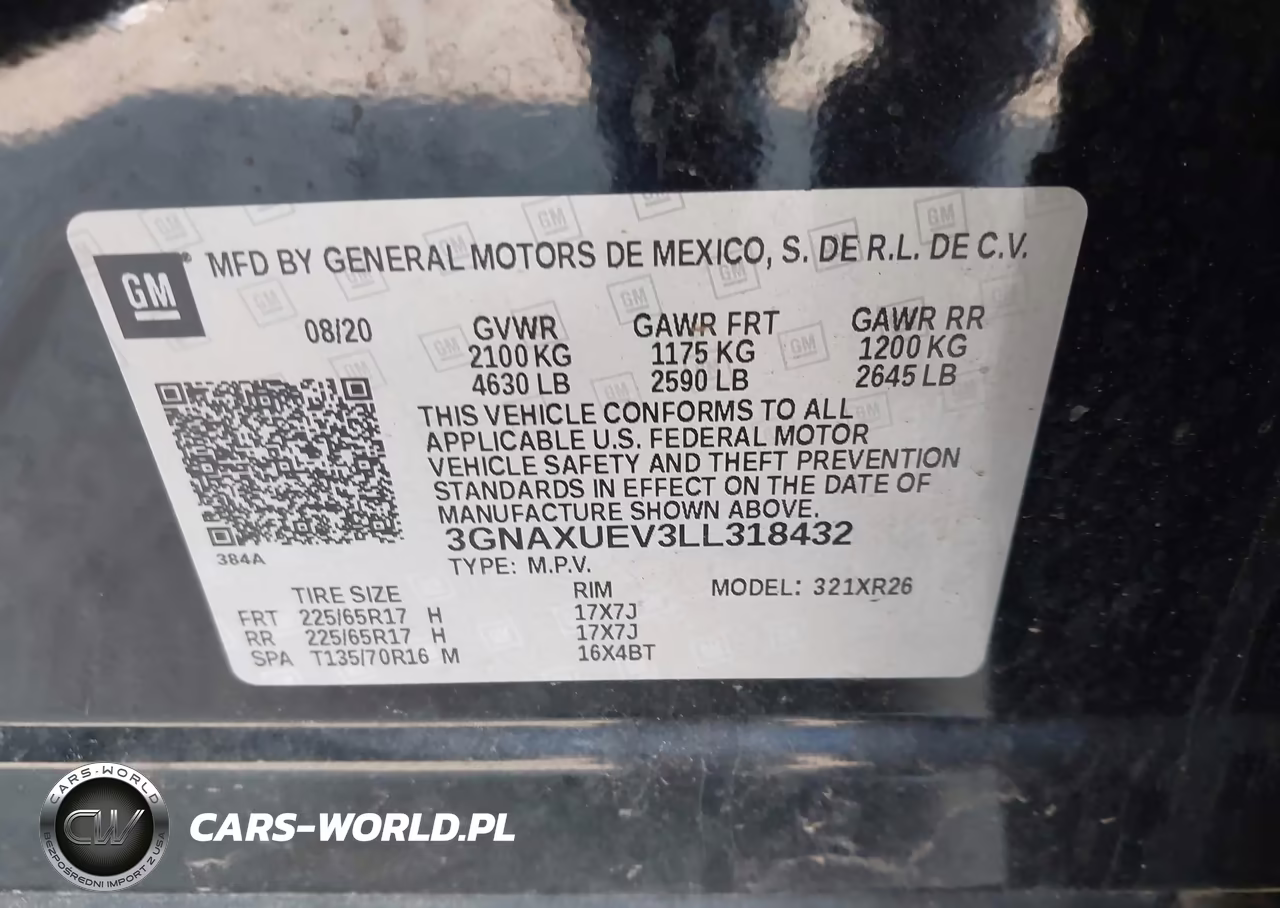 2020 Chevrolet Equinox Awd Lt 1.5L Turbo VIN:3GNAXUEV3LL318432 - 9
