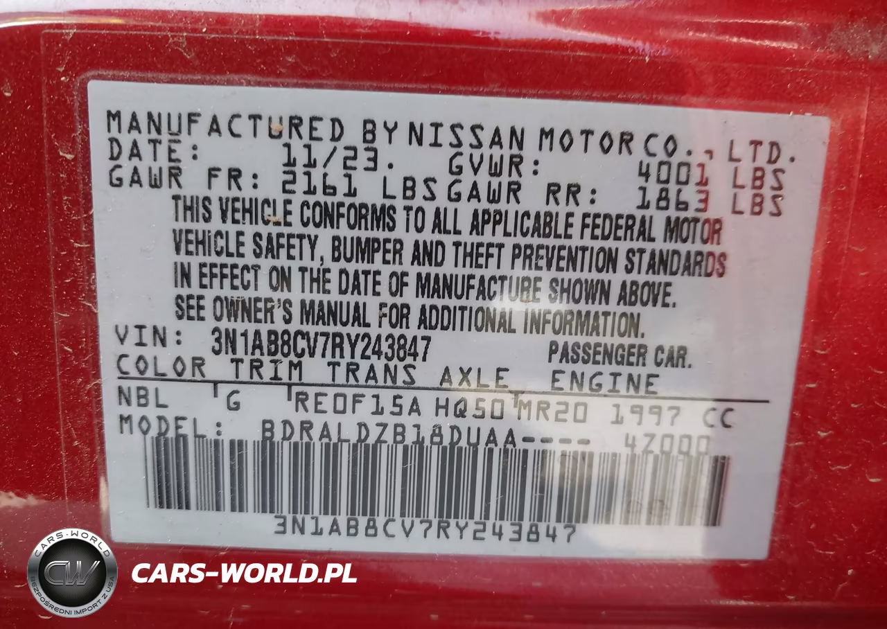 2024 Nissan Sentra Sv Xtronic Cvt VIN:3N1AB8CV7RY243847 - 9