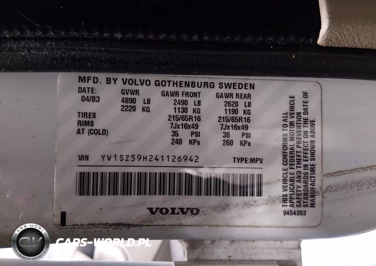 2004 Volvo Xc70 2.5T VIN:YV1SZ59H241126942 - 9
