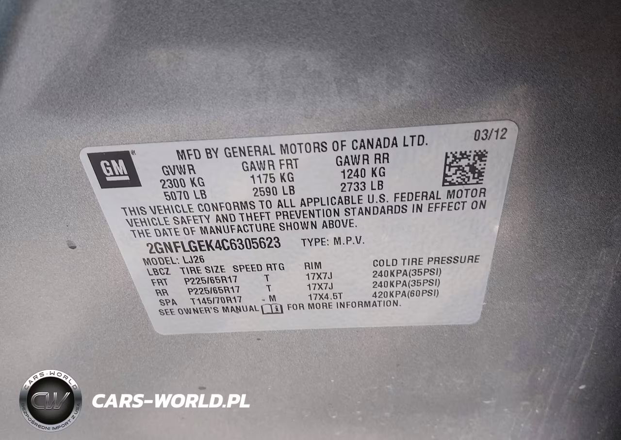 2012 Chevrolet Equinox Ltz VIN:2GNFLGEK4C6305623 - 9