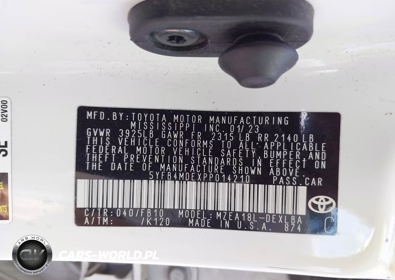 2023 Toyota Corolla Le VIN:5YFB4MDEXPP014210 - 9