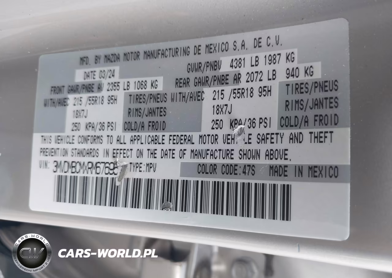2024 Mazda Cx-30 2.5 S Preferred Package VIN:3MVDMBCMXRM676951 - 9