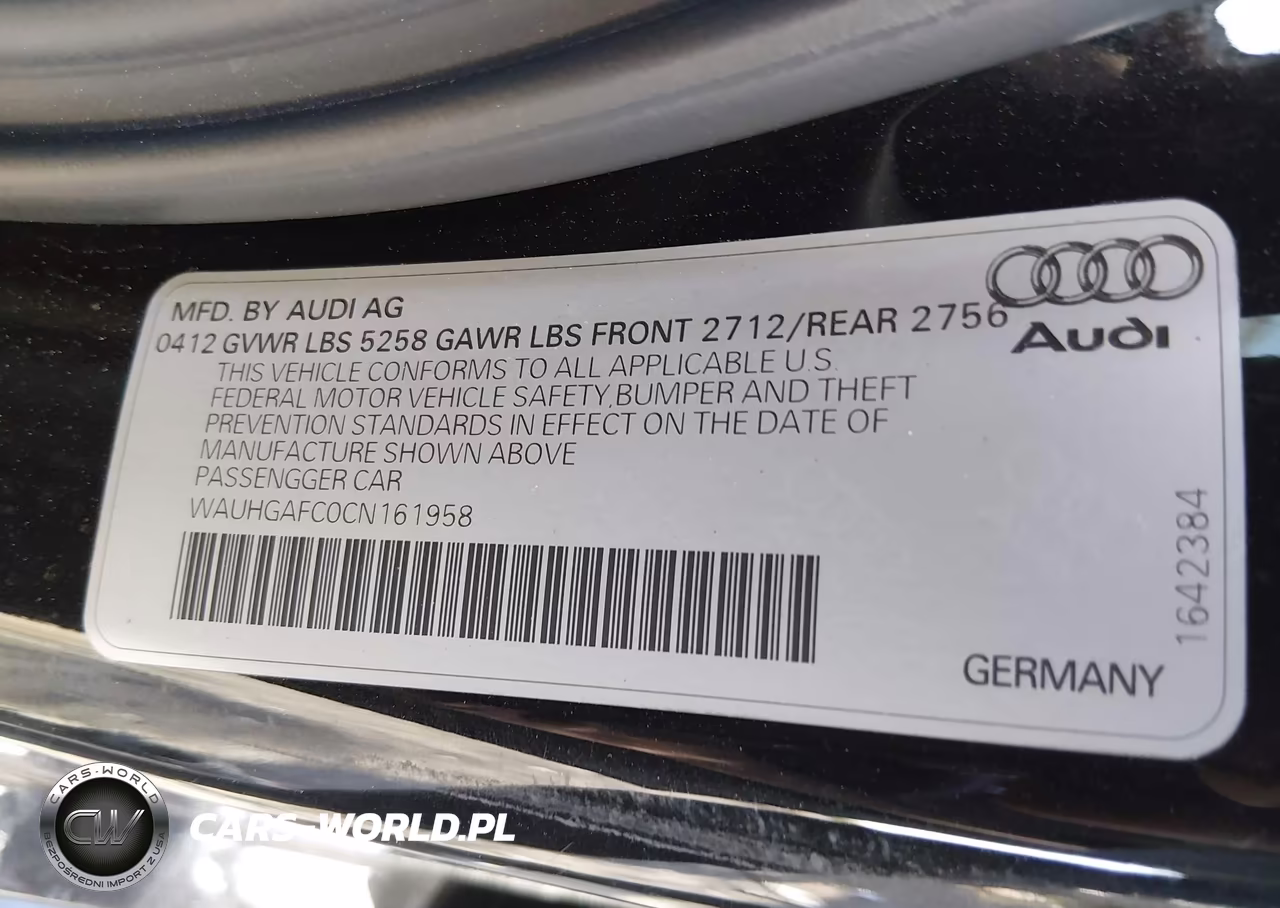 2012 Audi A6 3.0T Prestige VIN:WAUHGAFC0CN161958 - 9