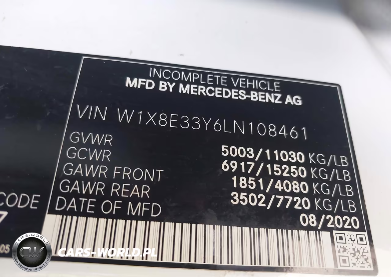 2020 Mercedes-Benz Sprinter 3500Xd Standard Roof V6 VIN:W1X8E33Y6LN108461 - 8