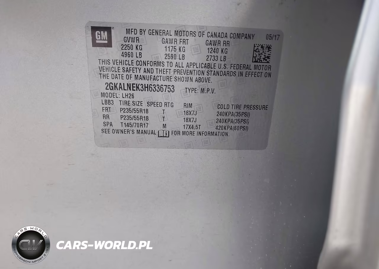 2017 GMC Terrain Sle-2 VIN:2GKALNEK3H6336753 - 9