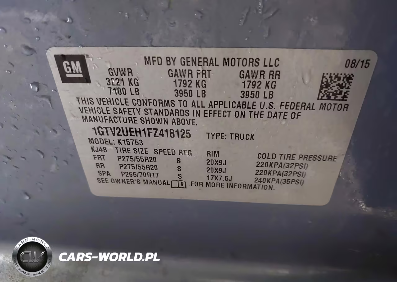 2015 GMC Sierra 1500 Sle VIN:1GTV2UEH1FZ418125 - 9