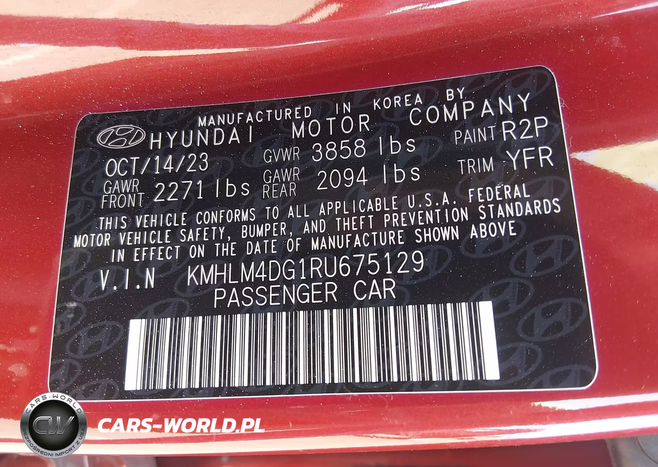 2024 Hyundai Elantra Sel VIN:KMHLM4DG1RU675129 - 9