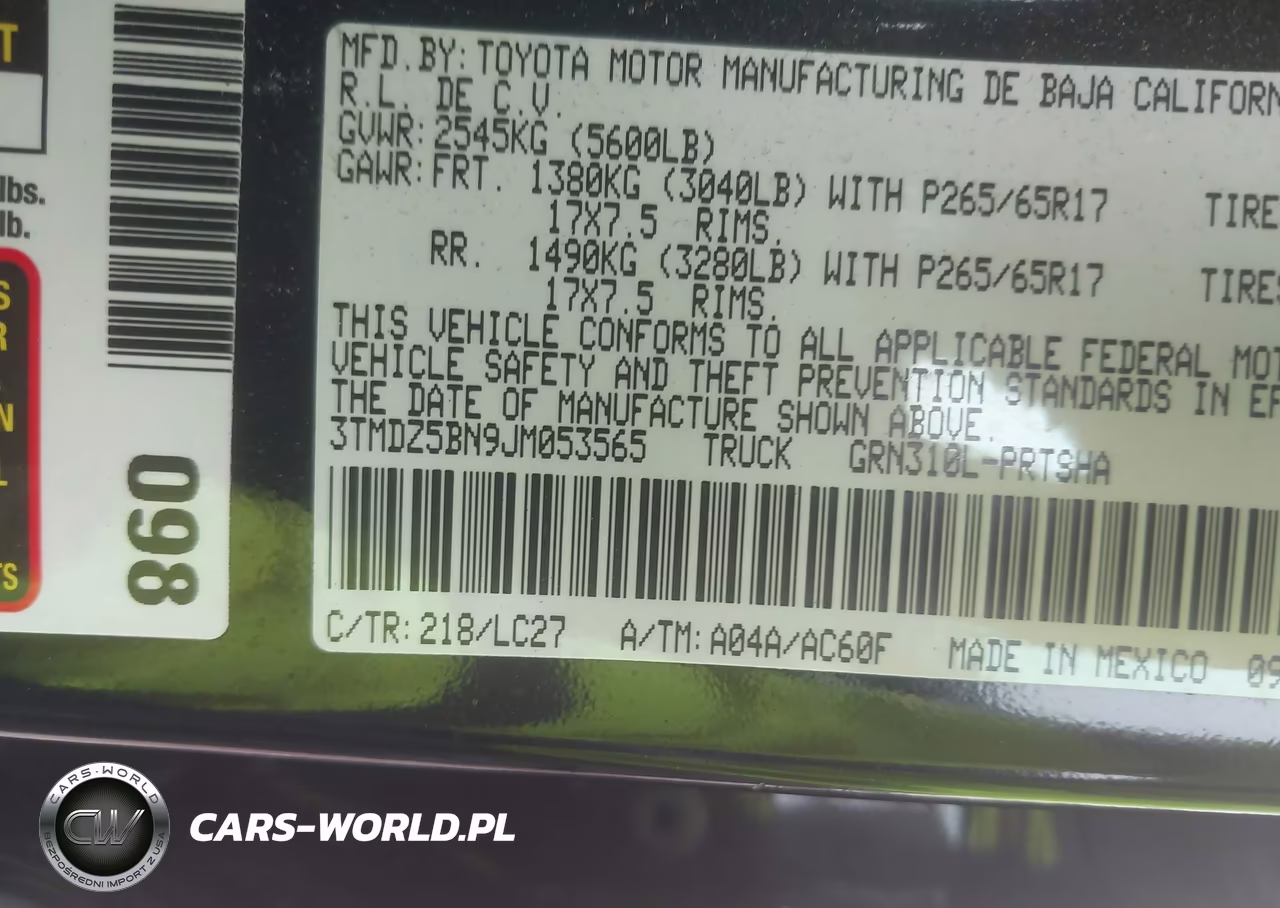 2018 Toyota Tacoma Trd Sport VIN:3TMDZ5BN9JM053565 - 9