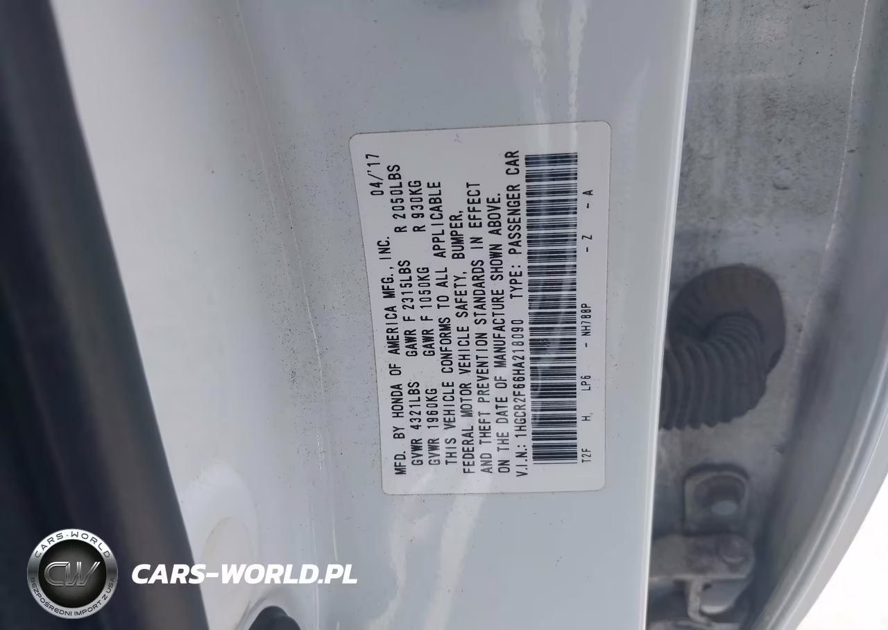 2017 Honda Accord Sport VIN:1HGCR2F66HA218090 - 9