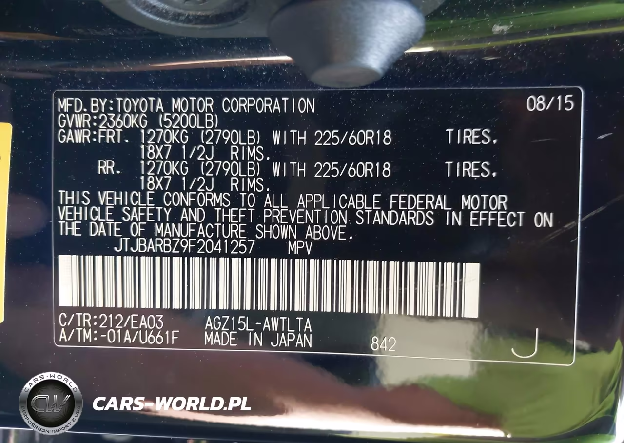 2015 Lexus Nx 200T VIN:JTJBARBZ9F2041257 - 9