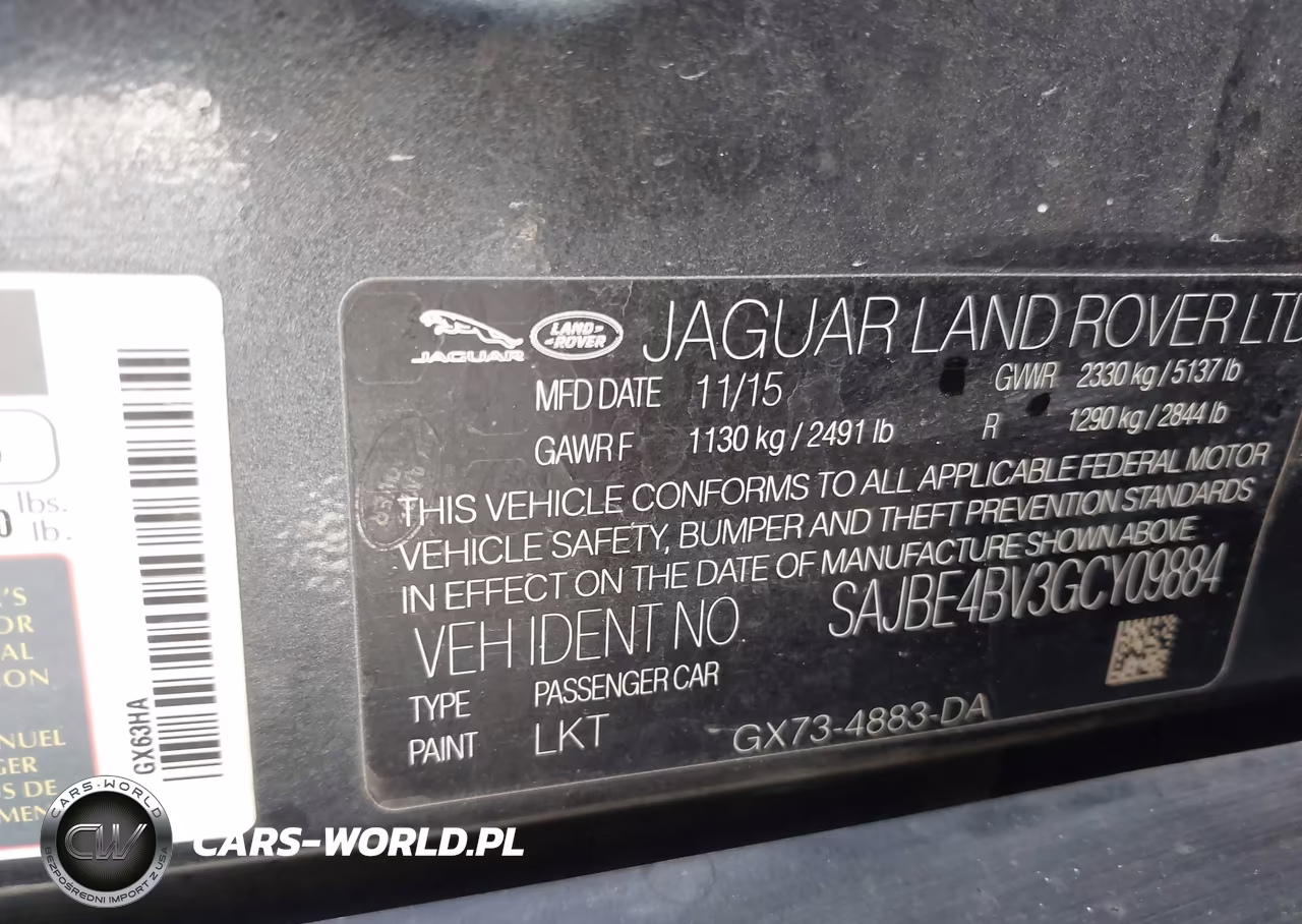 2016 Jaguar Xf 35T Prestige VIN:SAJBE4BV3GCY09884 - 9