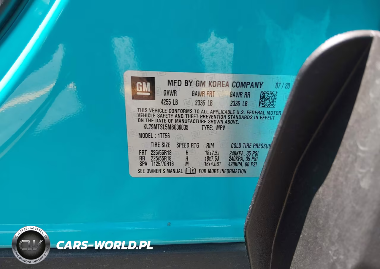2021 Chevrolet Trailblazer Fwd Rs VIN:KL79MTSL5MB036035 - 9