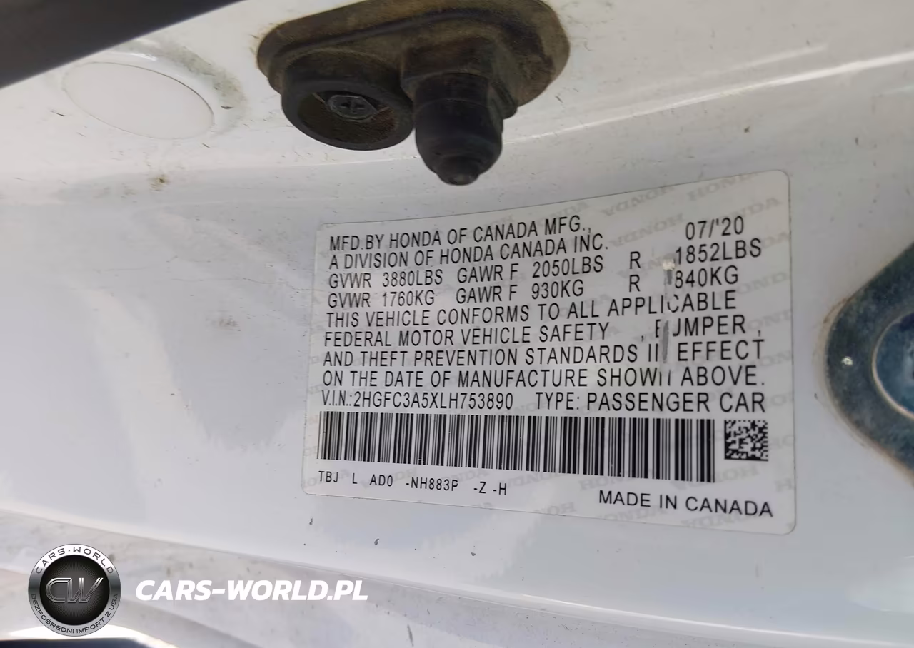 2020 Honda Civic Si Coupe VIN:2HGFC3A5XLH753890 - 9
