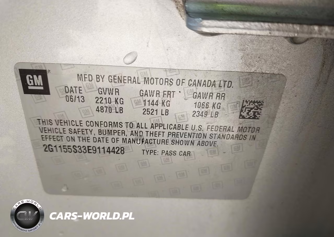 2014 Chevrolet Impala 2Lz VIN:2G1155S33E9114428 - 9