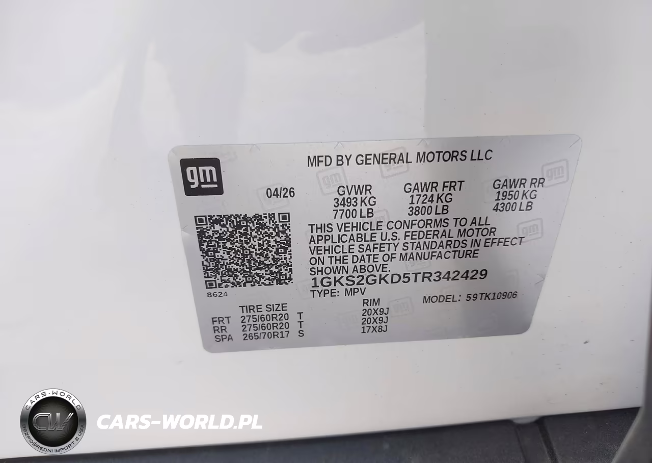 2026 GMC Yukon Xl 4Wd Elevation VIN:1GKS2GKD5TR342429 - 9