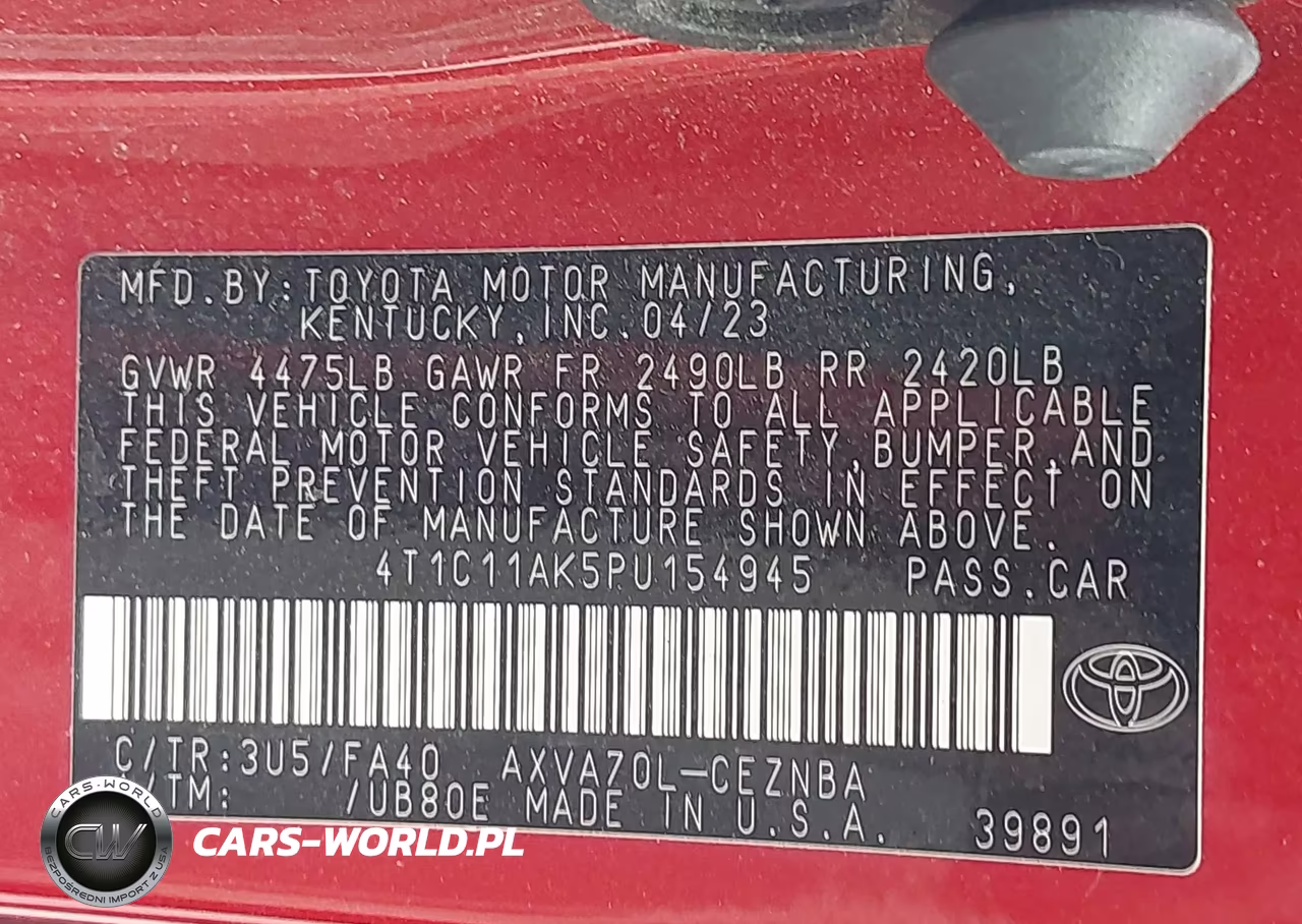 2023 Toyota Camry Le VIN:4T1C11AK5PU154945 - 9